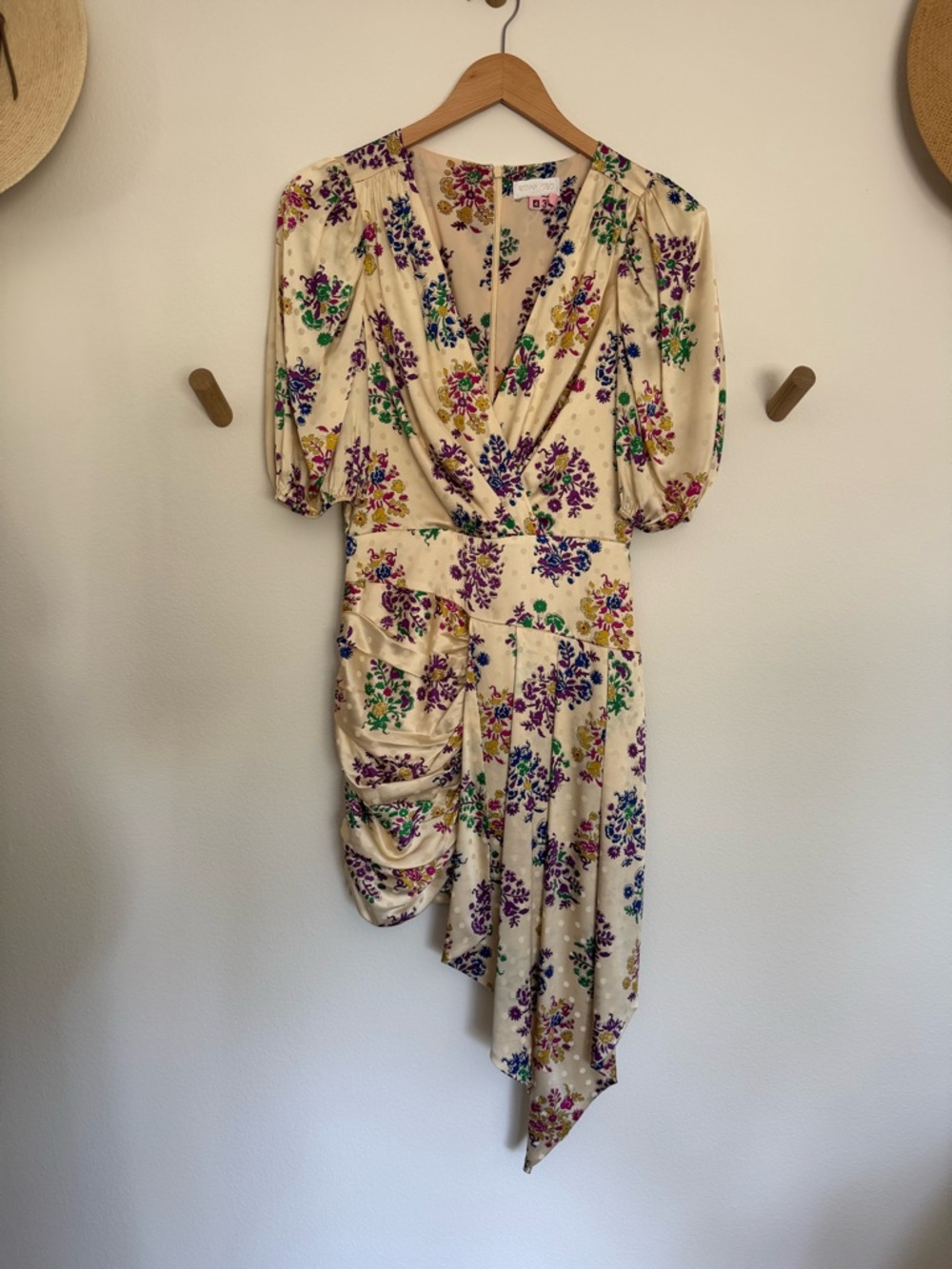 Ronny Kobo Collection Cream Floral Dress